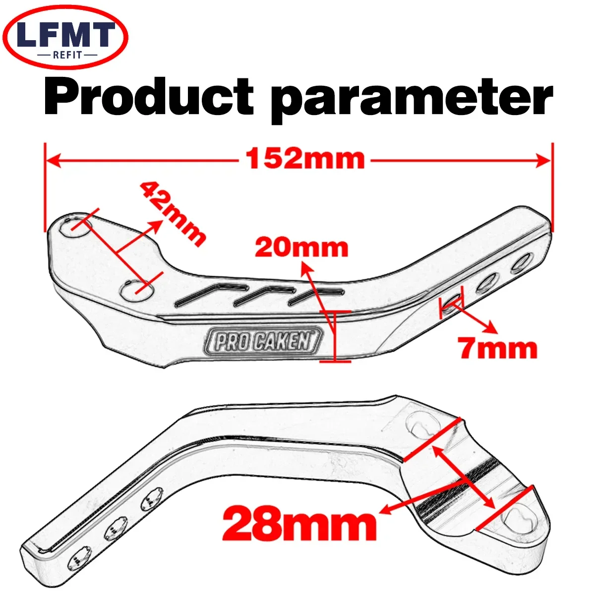 Motocross Handguard Support Bracket Mount 28mm Handlebar Guard Clamp Universal For KTM EXC For Honda CRF Yamaha YZ WR Suzuki RMZ