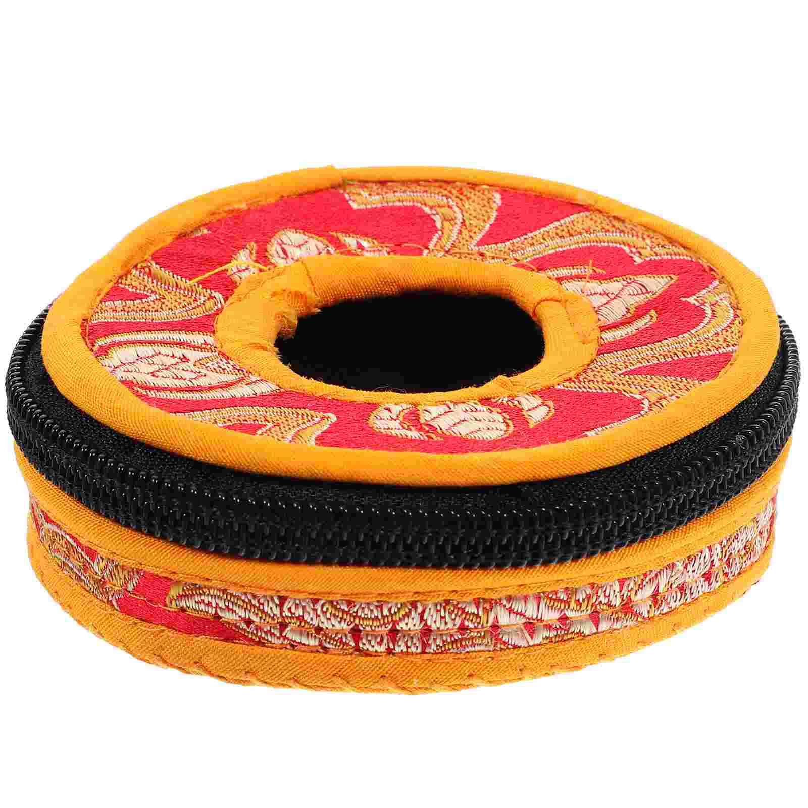 

Bell Ring Set Cymbals Holder Meditation Protector Pouch for Container Storage Case Bag Temple Nepal Sleeve