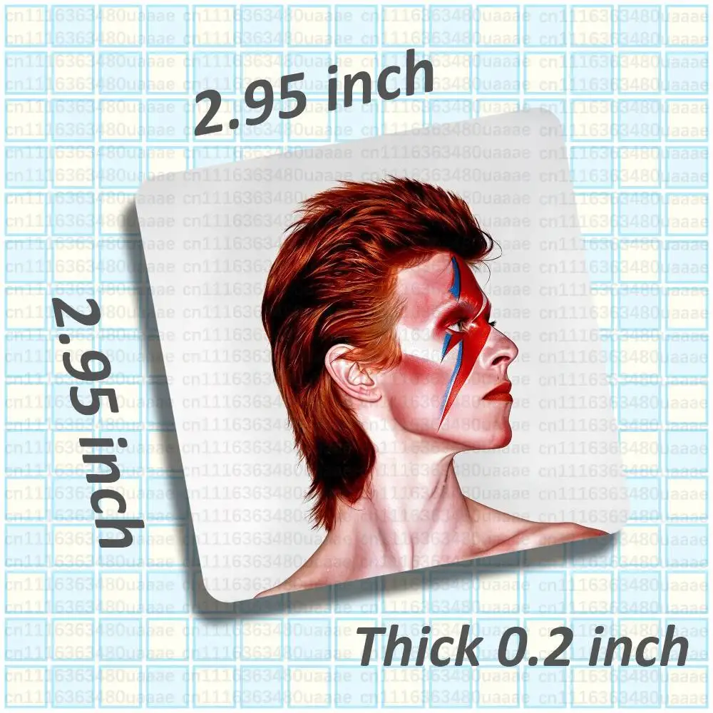 D-David Bowie Ziggy Stardust Fridge Magnet Rectangle DIY Refrigerator Magnet Kit Home Decoration Photos Painting Handmade Crafts