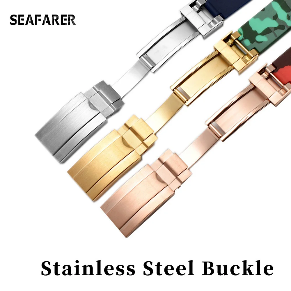 21mm 20mm Hight quality Watch Band Fit for Rolex Daytona Submariner Oysterflex GMT Deepsea for Explorer Rubber silicone Strap