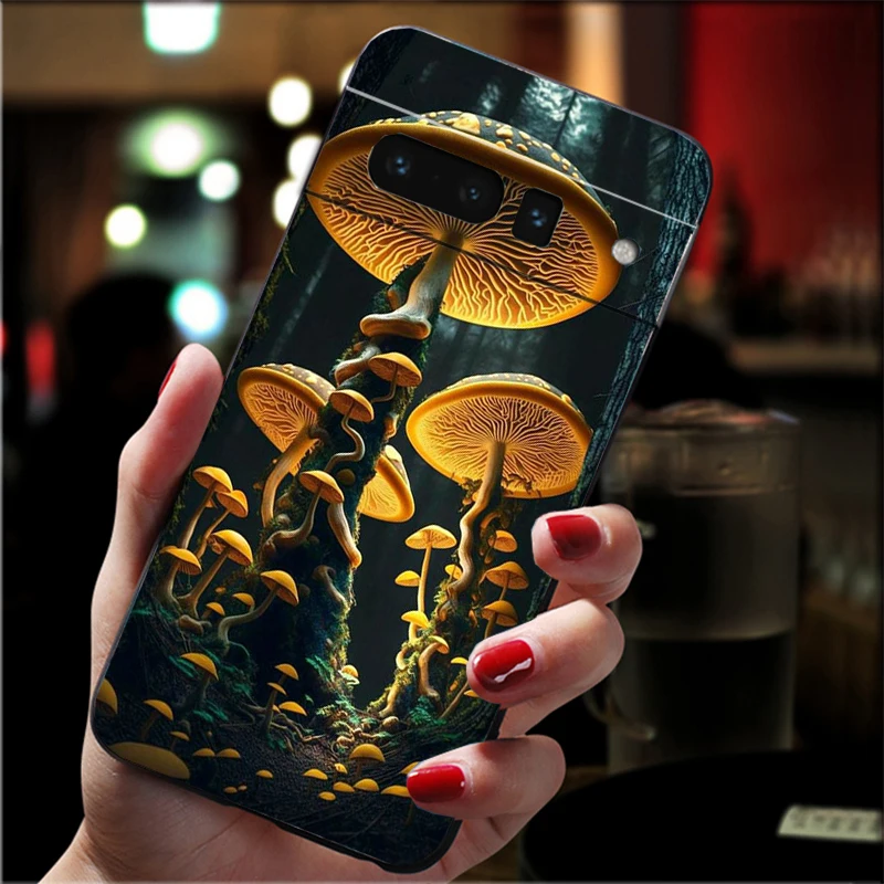 Phone Case For Google Pixel 10 Pro XL 9 Pro XL 8 7 6 Pro 9A 8A 7A 6A Pixel 8 7 6 5 Mushroom #4
