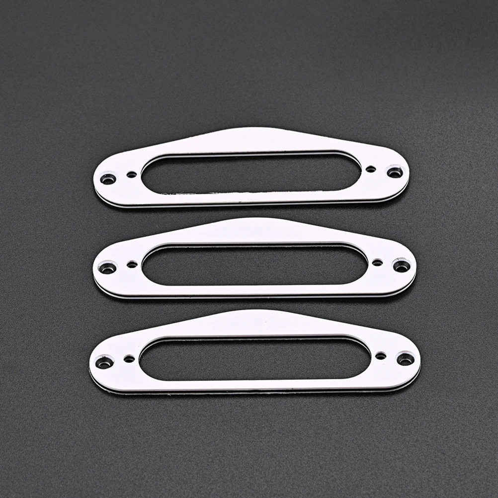 

3 Pcs Ring for Guitar Pickup Coil Instrument Accessories Acoustic White Metal Rings