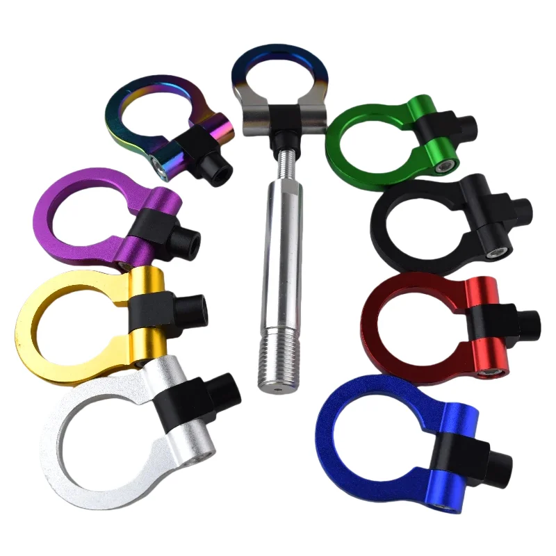 Car Accessories Fit for Kia Models Aluminum Alloy Tow Hook Dedicated Fit Durable Rust-Proof Enhance Towing Safety
