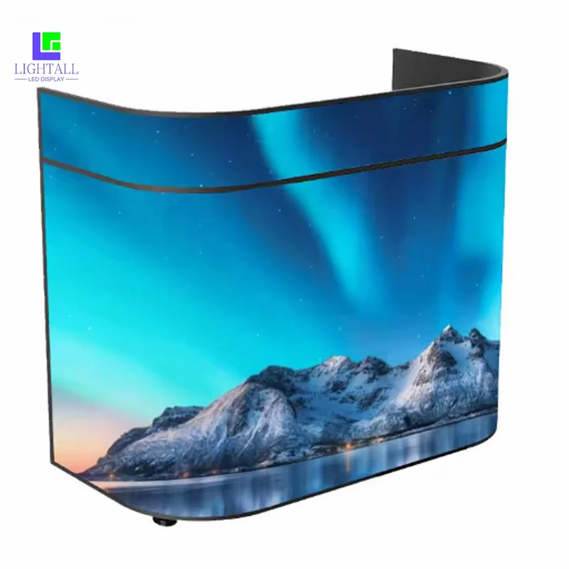Custom Portable Aluminum Indoor P2.5 LED Exhibition Display Stand Modular Trade Show Booth Promotion Counter