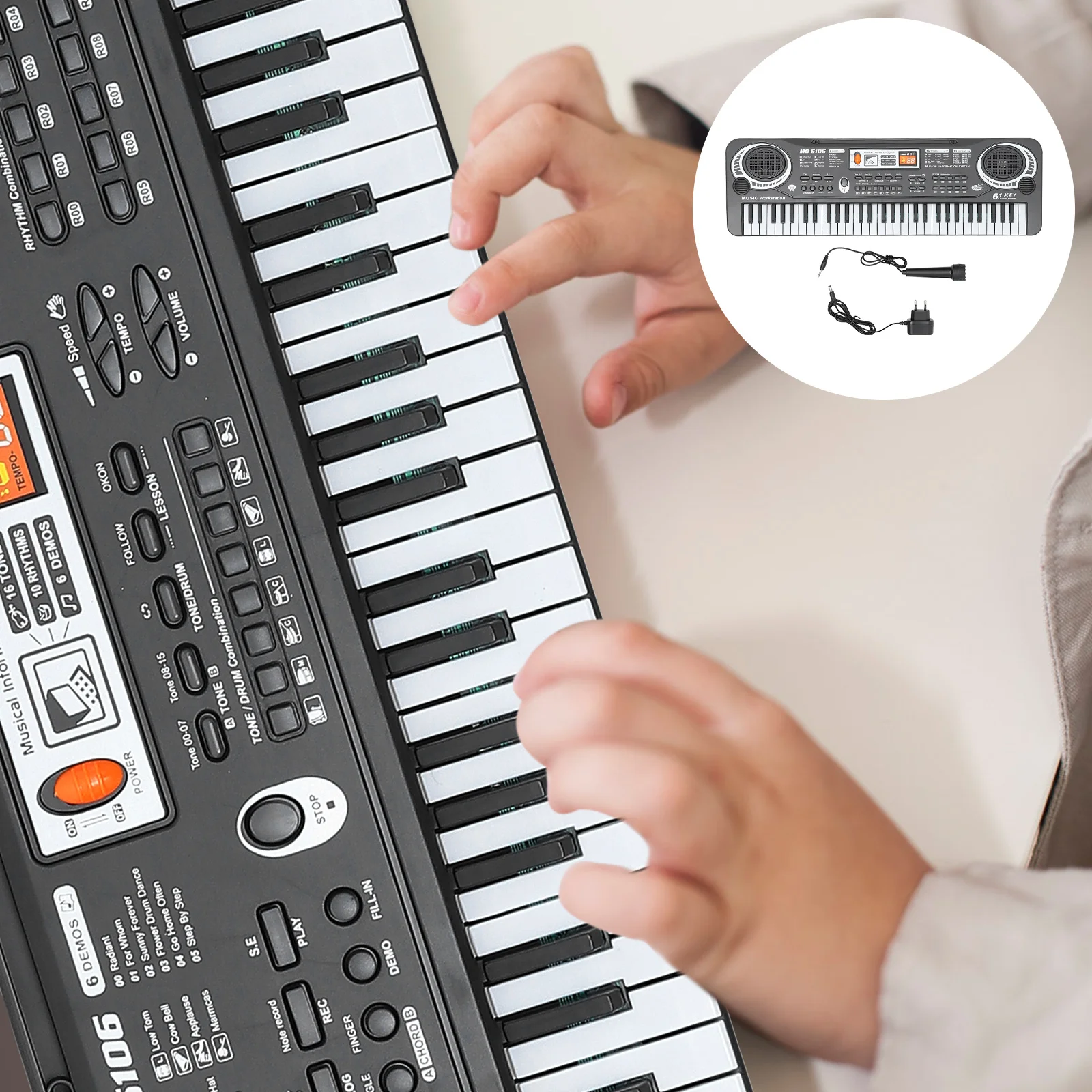 Children's Electronic Organ Keyboard for Kids Toy Musical Instrument Piano Learning Beginner Abs Plaything Toys