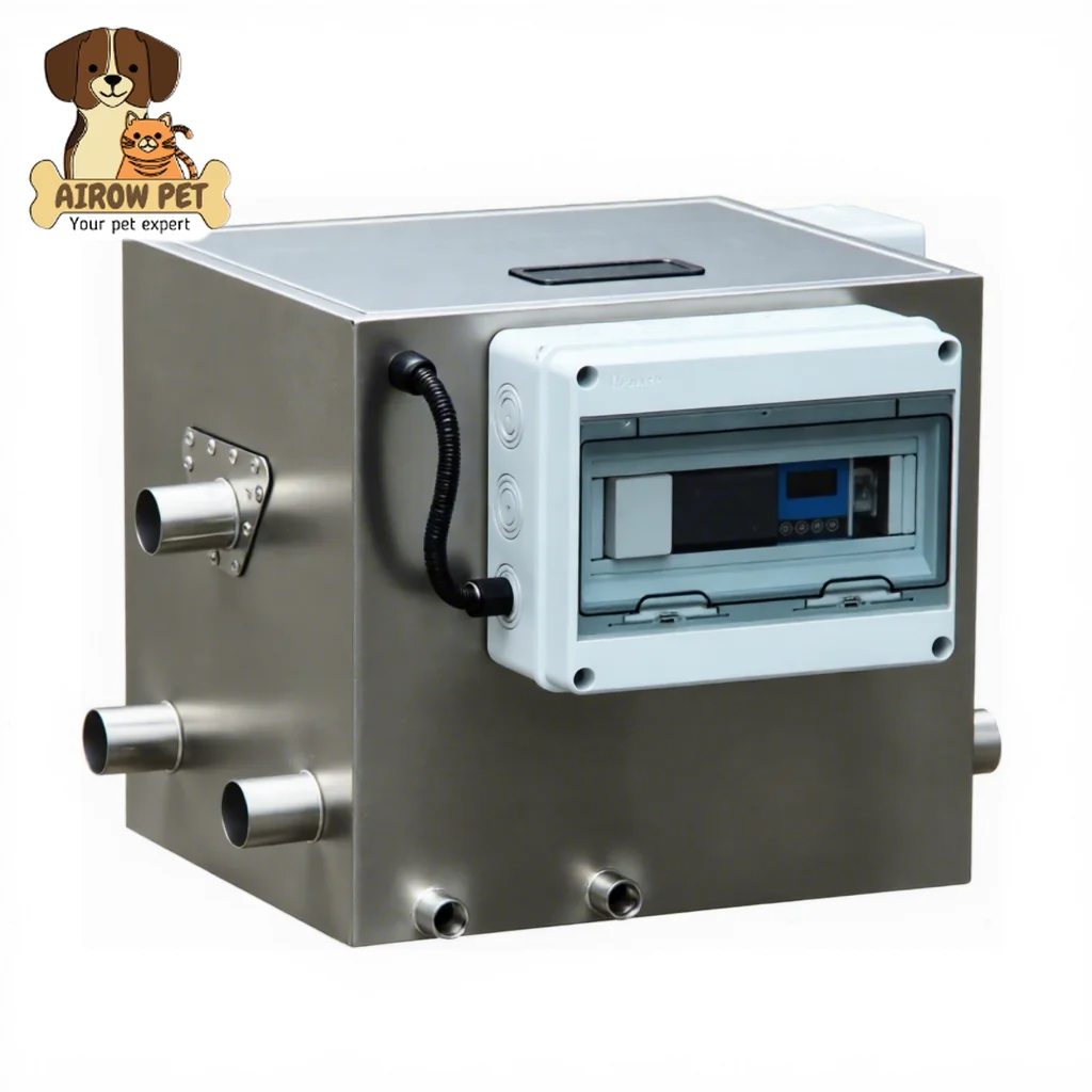 AIROW Automatic Stainless Steel Drum Filter Energy-Efficient Koi Ponds Fish Farms Aquaculture Equipment Low Maintenance