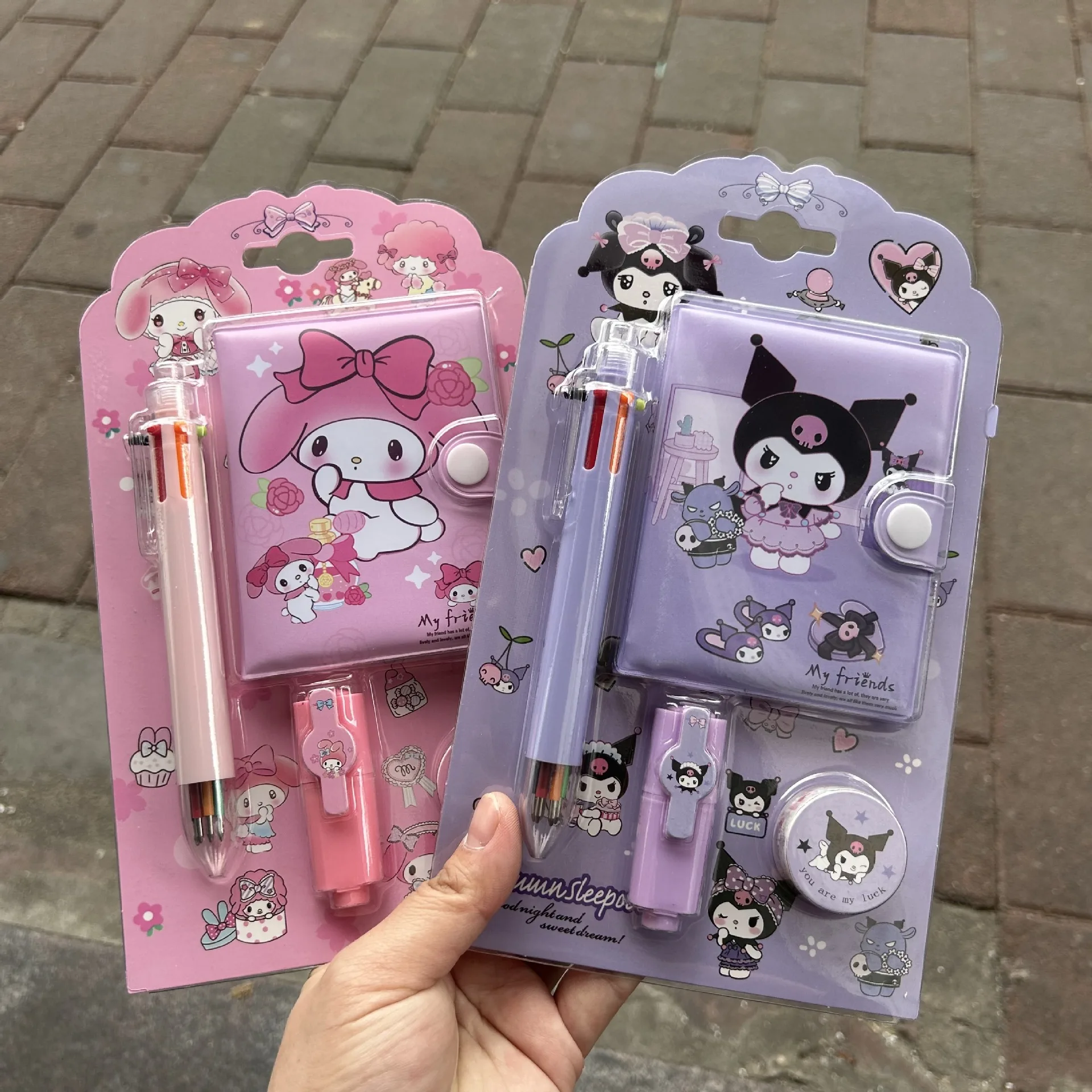 

Sanrio cartoon stationery cute student combination stationery notebook hand ledger multi-color pen gift