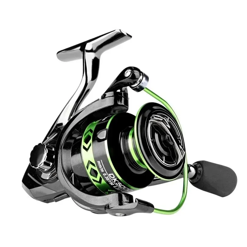 2024 Nuovo mulinello da pesca interamente in metallo nero verde acqua dolce acqua di mare doppio uso Max Drag 12Kg mulinello da spinning durevole