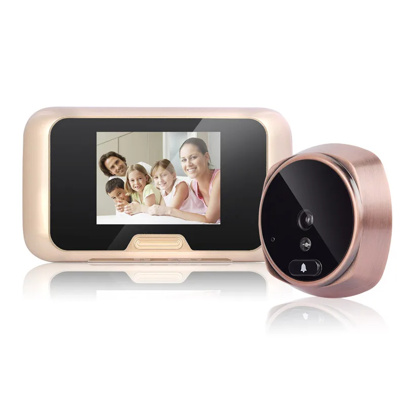 electronic-peep-hole-3-inch-screen-video-doorbell-clear-image-with-aa-battery-power-supply-long-standby-time