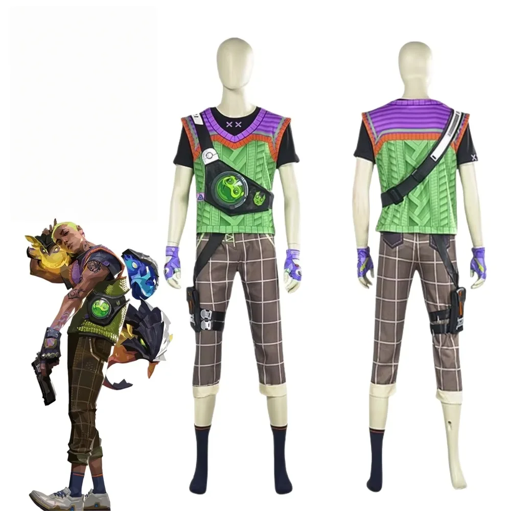 

Gekko Cosplay Game VALORANT Costume Wig Halloween Anime Clothes Uniform