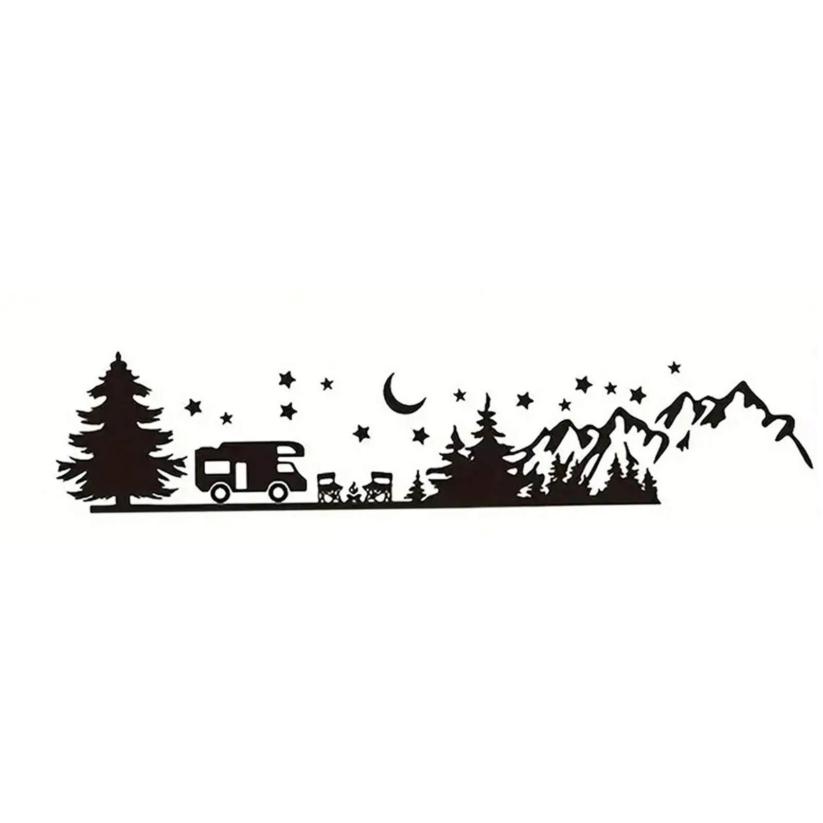 Premium PETG Hood Car Sticker Versatile Anti Scratch Waterproof Decal Decorative Styling for Van Motorhome RV Truck