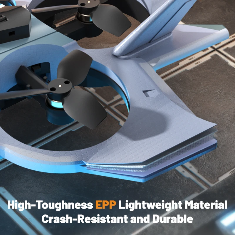 Drone RC Pesawat Terbang Pintar Penghindar Rintangan Motor Brushless Kamera HD Quadcopter Stunt Roll Satu Klik Surround RC Dron Mainan