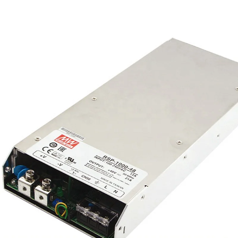 Mean Well Original RSP-1000 1000W Switching Power Supply 24V 21A Single Output 12V/48V, 60A Current 500W Power Supply Wholesale