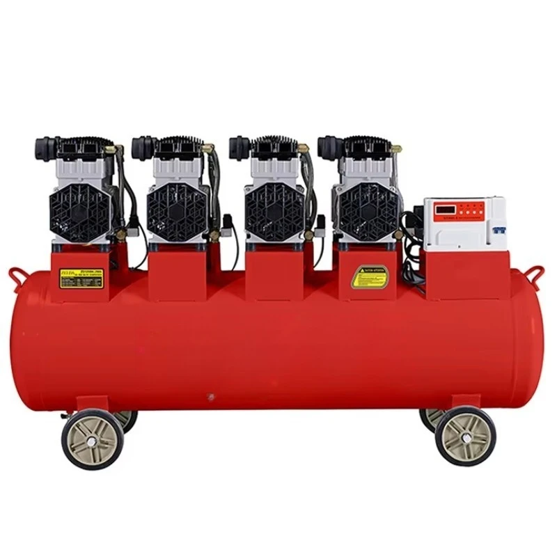 

Factory Industrial 220V Silent Air Compressor With 8 Bar 4 Motors 200L Oil-Free Tank OEM Customizable