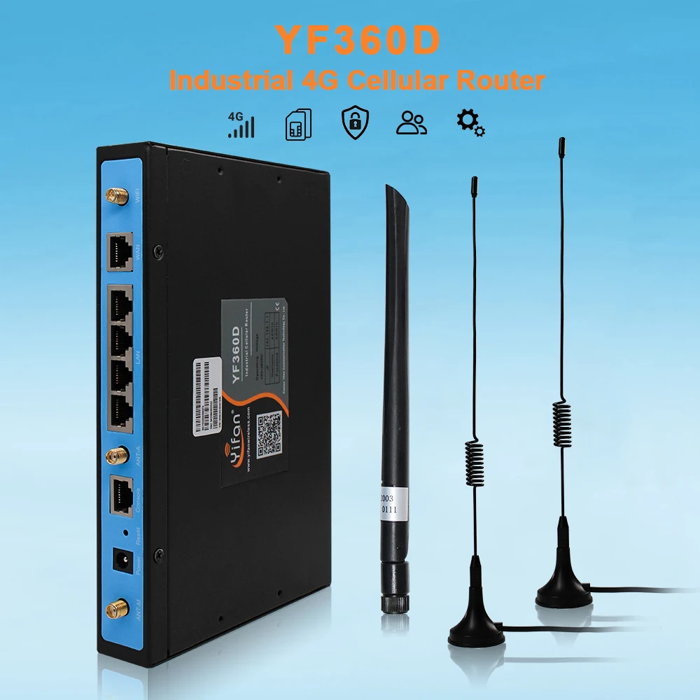 지지대 VPN 로드 밸런서 YF360D-LL 액티브/액티브 듀얼 SIM 모듈 LTE 라우터, 키오스크, 차량용