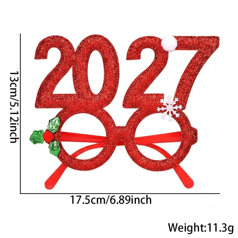 2027 Plastik-Brillen-Party-Stirnband, ideal für Neujahrs- und Weihnachtsdekorationen. – Detail 10