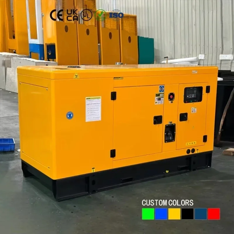 30kw 50kw 100kw Low Noise Diesel Generator Set 20kva Silent Portable Genset 3 Phase Electric Start For Construction
