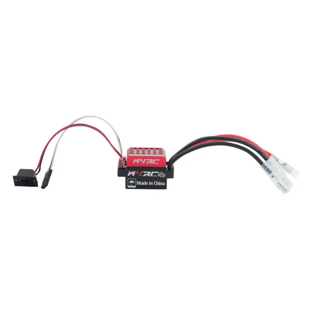 ESC 60A Brush Motor Controller for 1/10 RC Boat Buggy Truck Accessory,