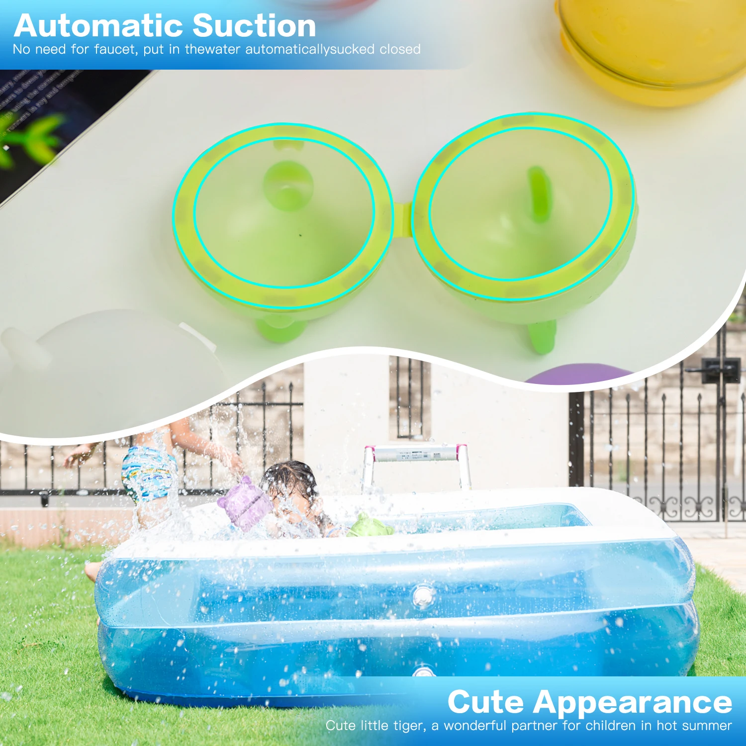 Ballons d'eau magnétiques réutilisables, rechargeables, auto-scellants, remplissage rapide, balles d'eau, bombes, plage, piscine, jouets d'été pour enfants