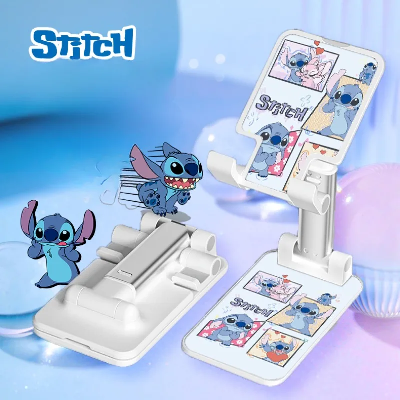 Disney Stitch Cell Phone Holder Creative Cartoon Cute Desktop Personalized Liftable Stand Adjustable Children's Gifts New Style