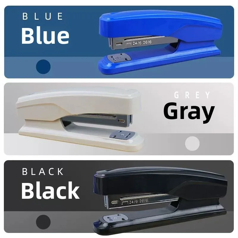 

Двухрежимный степлер M&G для бизнеса, металл, прочный # 12, офисный степлер, черный, серый, подходит для 24/6 26/6, портативный, легкий