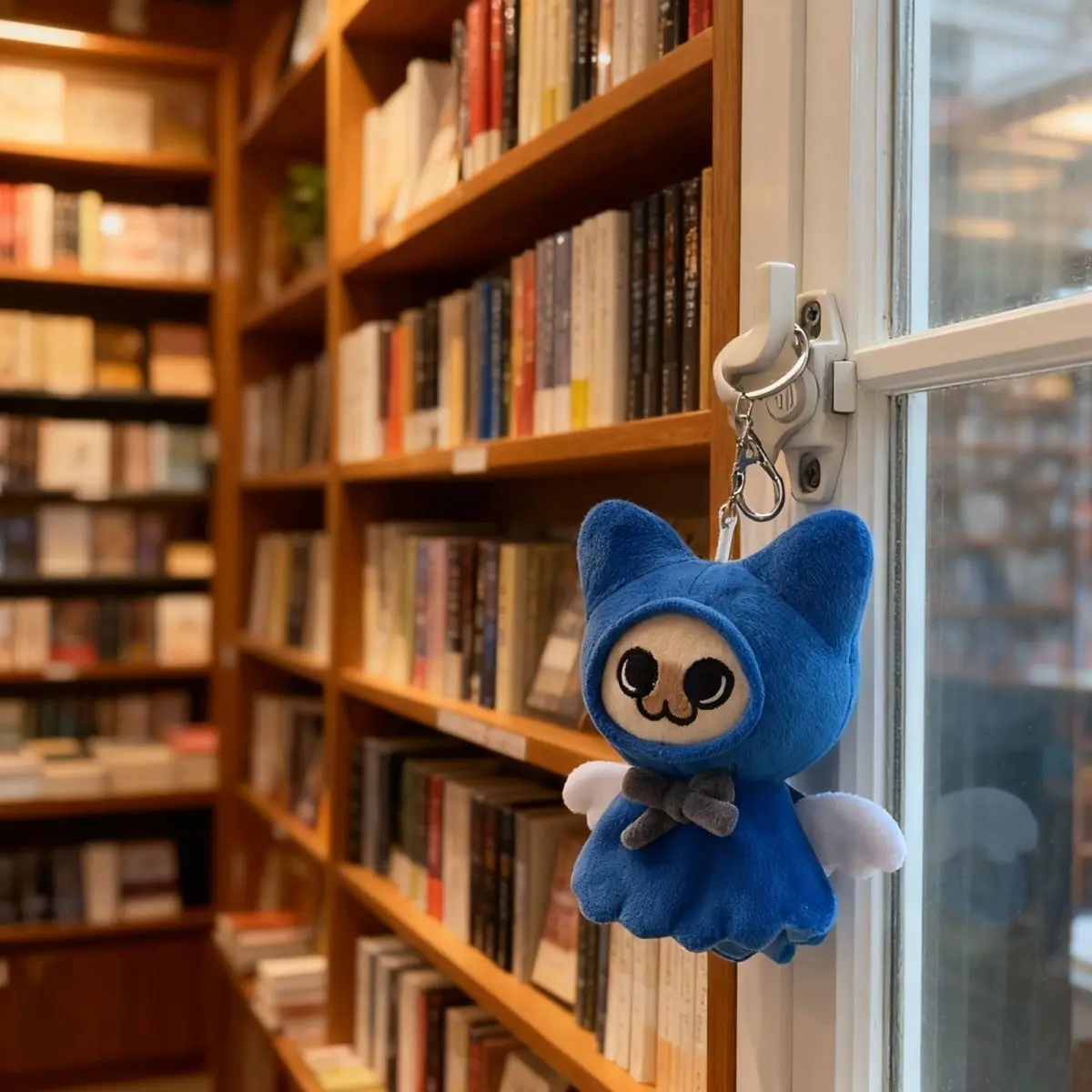 محشوة 10 سنتيمتر لعبة الوحش هنتر الملاك Felyne القطن دمية على ظهره المفاتيح حلية أو الاطفال الكبار هدية عيد ميلاد #3