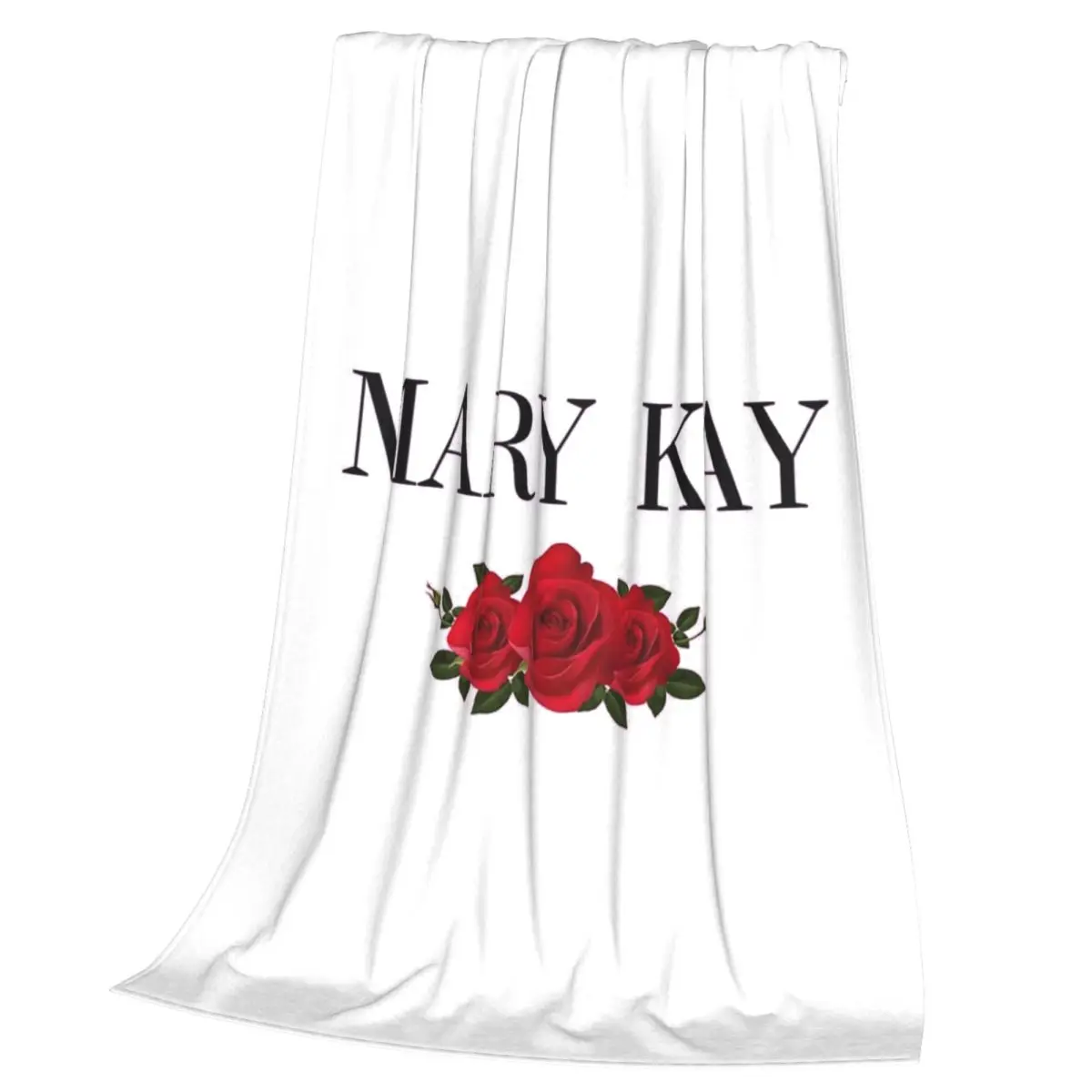 Mary Kay Roses Blankets Soft Warm Flannel Throw Blanket Cover for Bed Living room Picnic Travel Home Couch