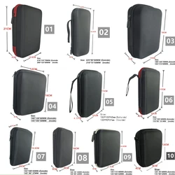 Digital Multimeter Bag Tool Storage Bags for Electronic Accessories Shockproof Bag EVA Box Case Earphone Data Cable Storage Bag