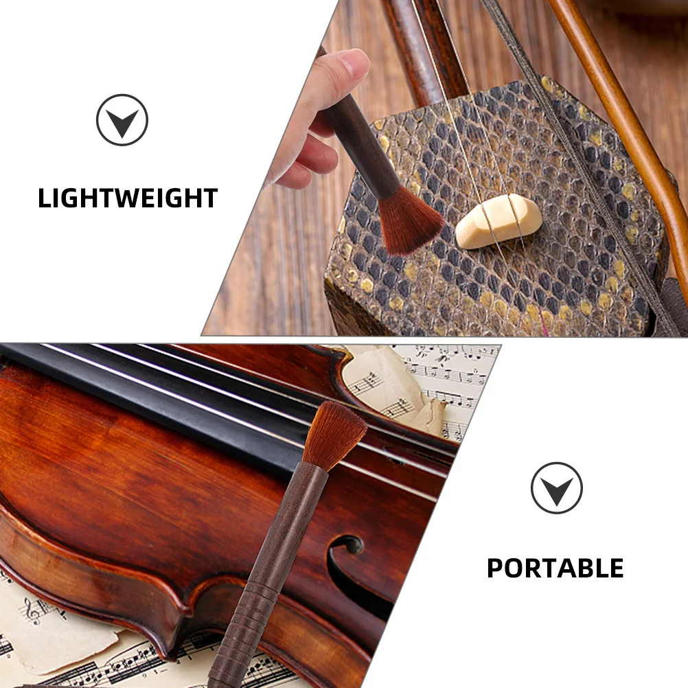 

4Pcs Rosin Brushes Flexible Bristle Cleaning Tools Erhu Violin String Instrument Dust Brushes Comfortable Cleaning Tools