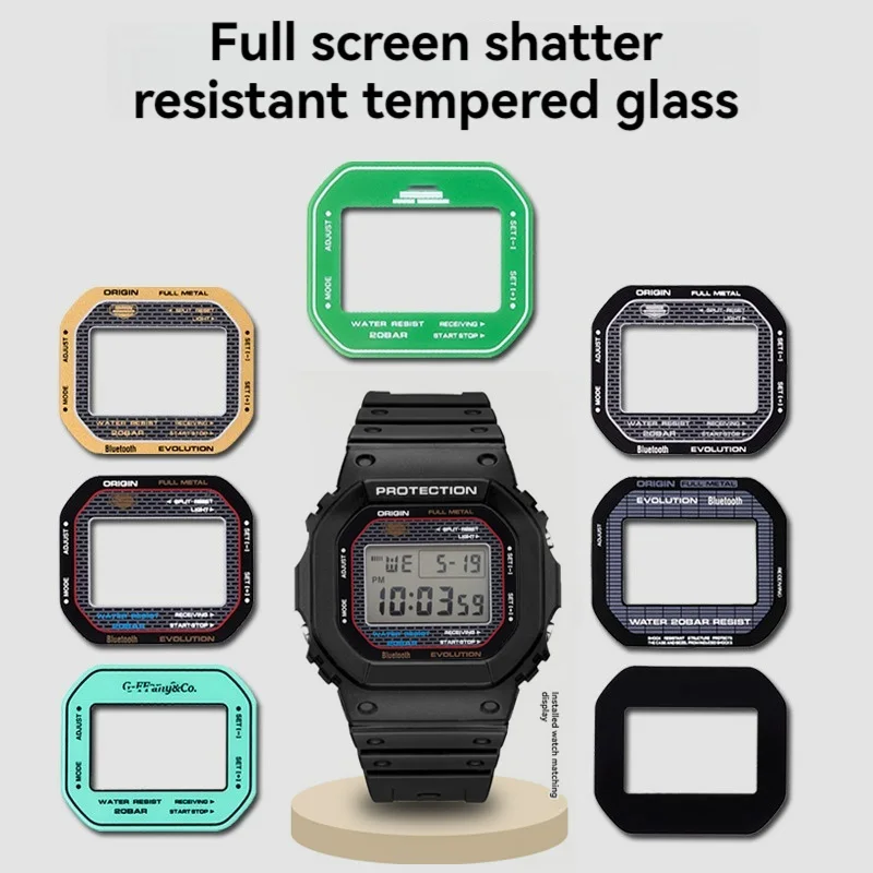 For Casio Small Squar DW5600 Tempered Film 3229 DW-5600 GW-B5600 DW-5635 gw-m5610 Screen Protector Watch Mirror Protective Film