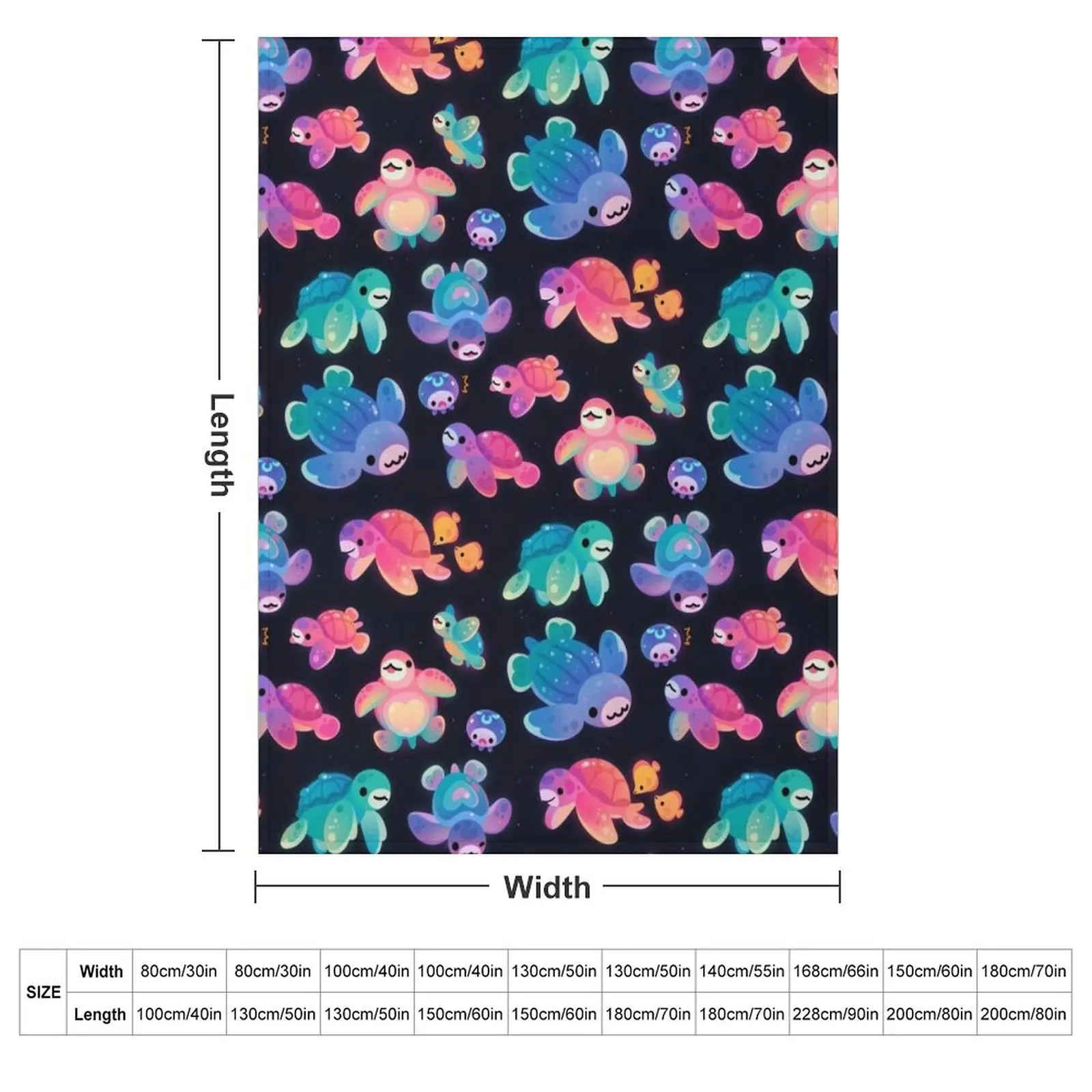 Sea turtle Throw Blanket Stuffeds for sofa Baby heavy to sleep funny gift Thin Blankets