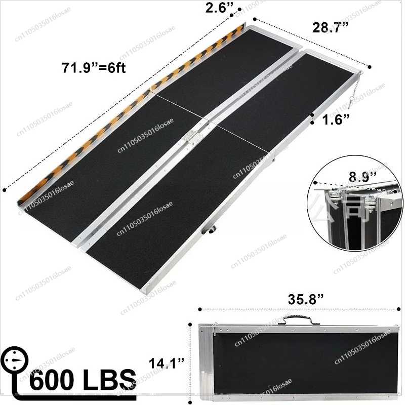 ZAP3500M: 5FT-152CM Aluminum Ramp, ATV Aluminum Ladder, Ramp Ladder, Motorcycle Ramp, Aluminum Box