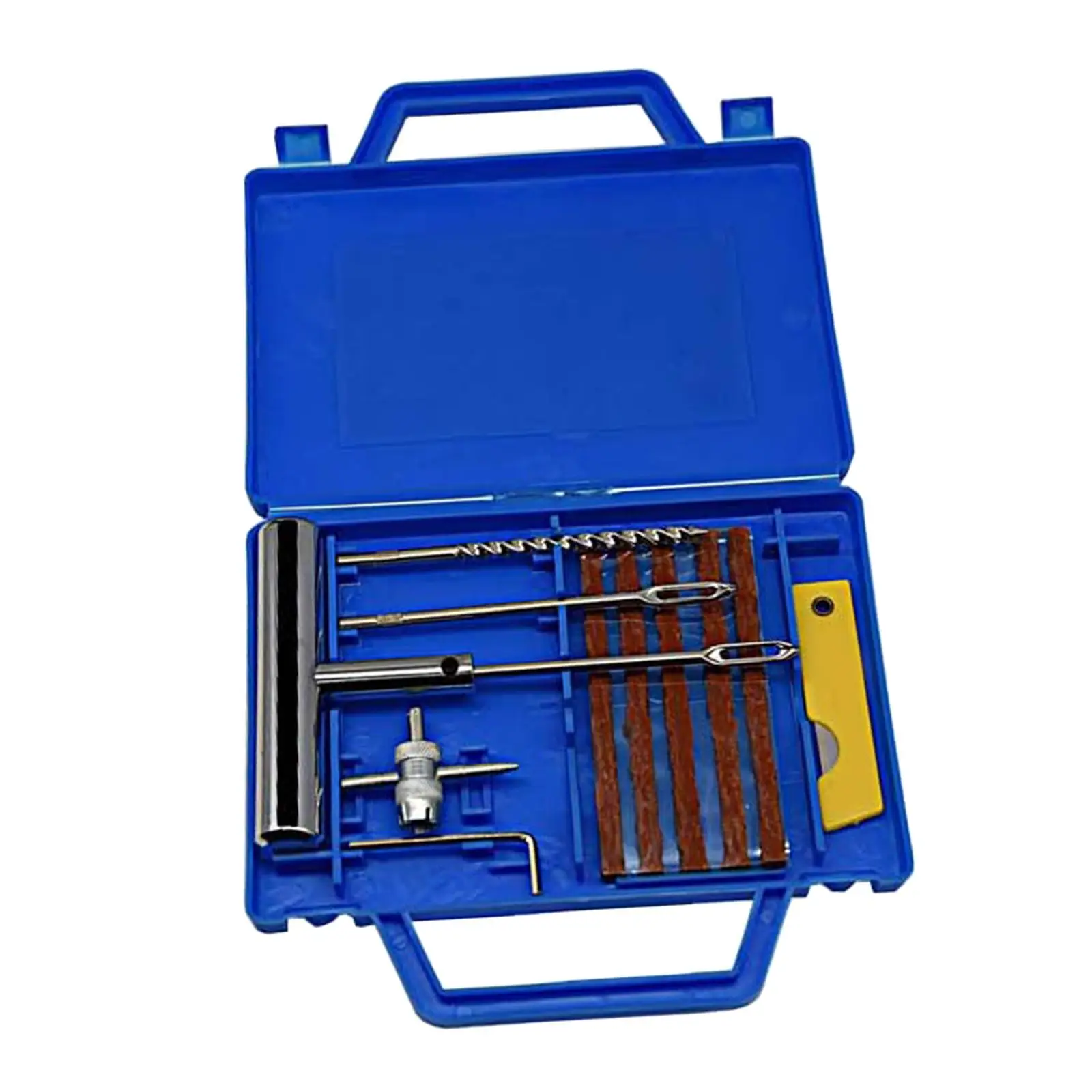 

Auto Tire Repair Tool Mending Set Universal with Storage Box Durable Vehicle Car Tire Emergency Tool for SUV Bike Truck ATV