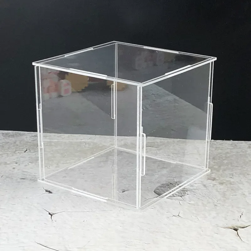 Acrylic Clear Display Case Countertop Box Organizer Stand Dustproof Protection Showcase for Action Figures/Toys/Collectible