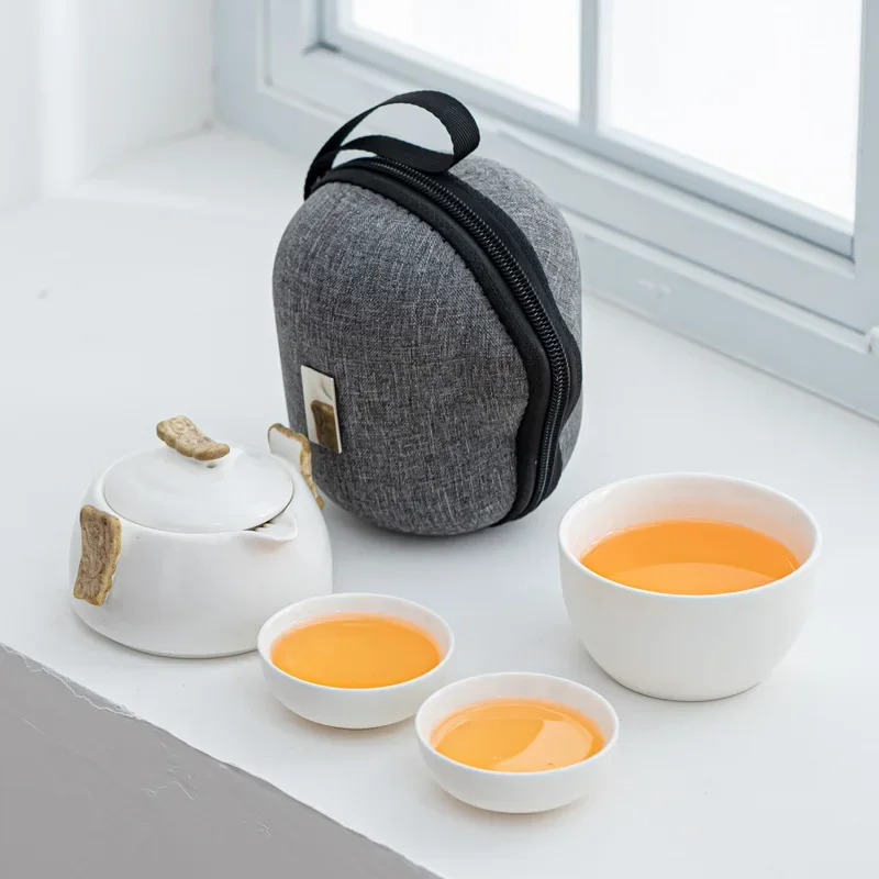 Travel Tea Set Complete Kettle Chinese Set Kung Fu  Gift Set  Infuser Teapot  Pot and Cup