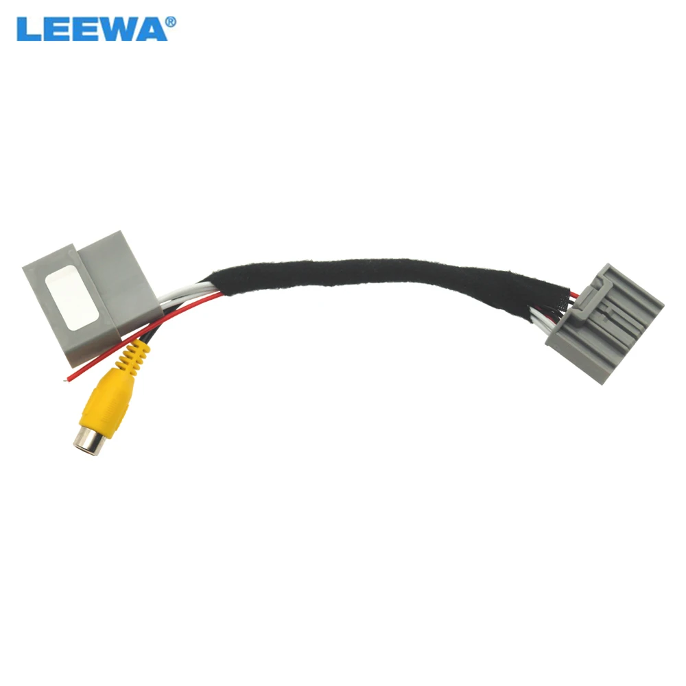 

LEEWA Car Parking Rear Camera Video Plug Converter RCA Cable For Honda Series Cars 24Pins Parking Reverse Wire Adapter