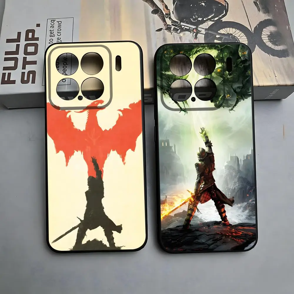 Coque de téléphone de jeu Dragon A-Age Inquisition, étui souple noir pour Xiaomi 17 15 14 13 12 Mi 11 Ultra T Pro Lite