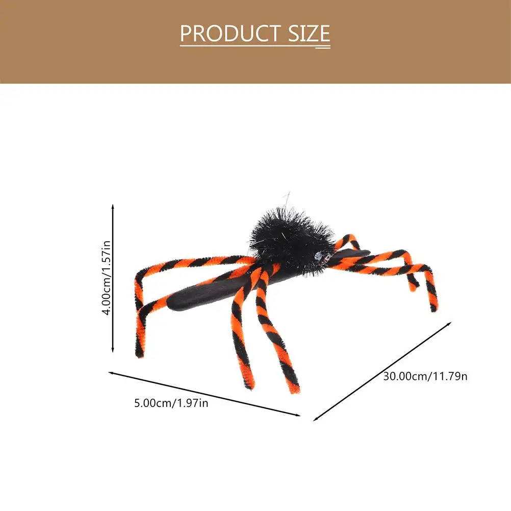 3 Pcs Spider Slap Bracelets Halloween Party Favors Fun Toys Lightweight Safe Material Wrist Decoration