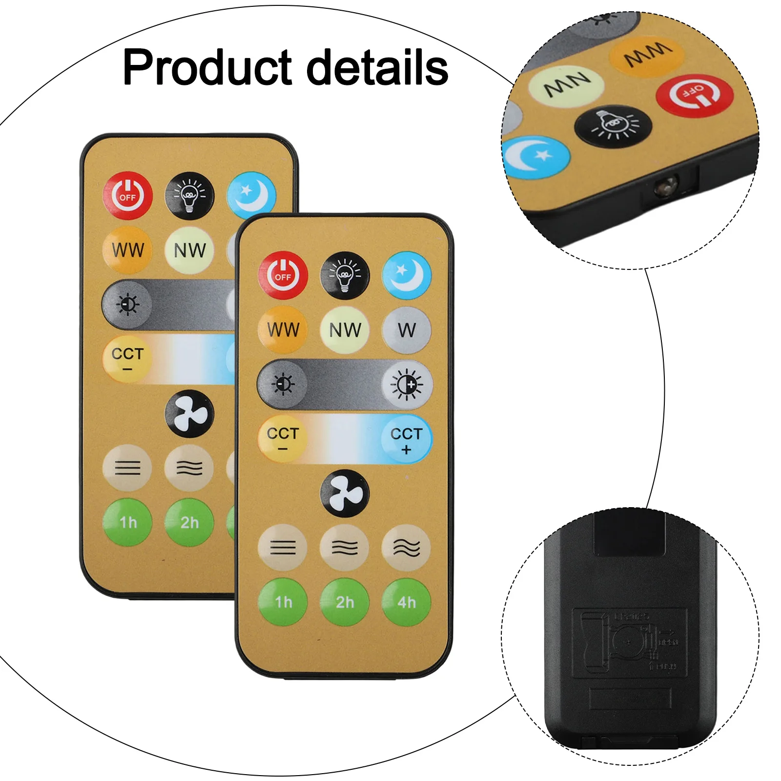 2pcs Wireless Remote Control for E27 Ceiling Fans and Lights Effortless Management from Anywhere in Your For Home