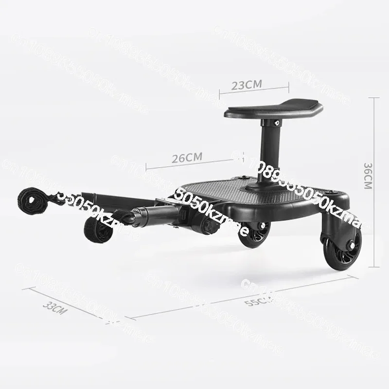 Universal Baby Stroller Auxiliary Pedal, Stroller Small Tail Board, Extra Seat Accessory for Toddler Sibling Travel
