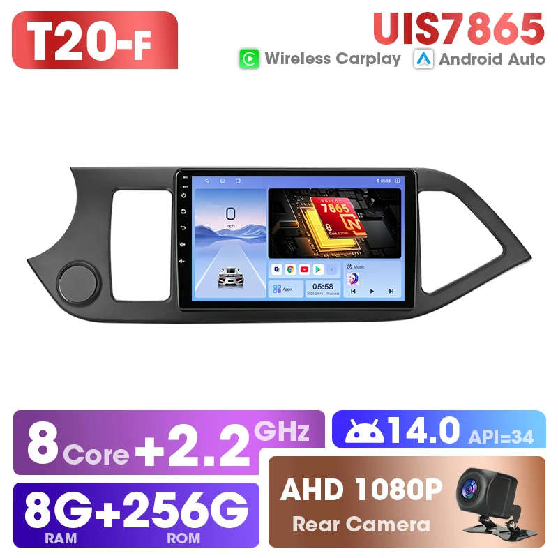 Android Auto Radio voor KIA PICANTO Morning 2011 2012 2013 2014 2015 2016 Carplay Auto Intelligente Systemen Multimedia Navigatie