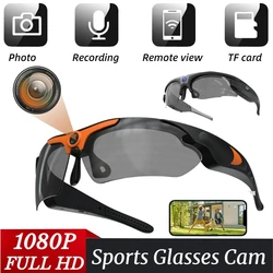 HD 1080P Glasses Mini Camera Outdoor Bicycle Motorcycle Security Protection Sunglasses Video Camera Polarized Lens Sports Cam