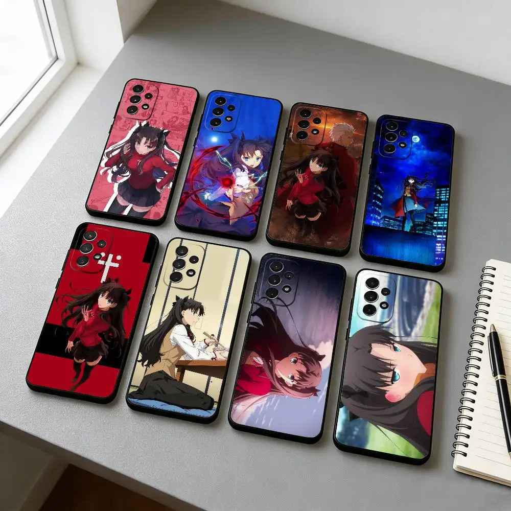 F-FGO T-Tohsaka R-Rin  Phone Case Black Silicone Soft For Samsung S25,S24,S21,S22,S23,S30,Ultra,S20,Plus,Fe,Lite