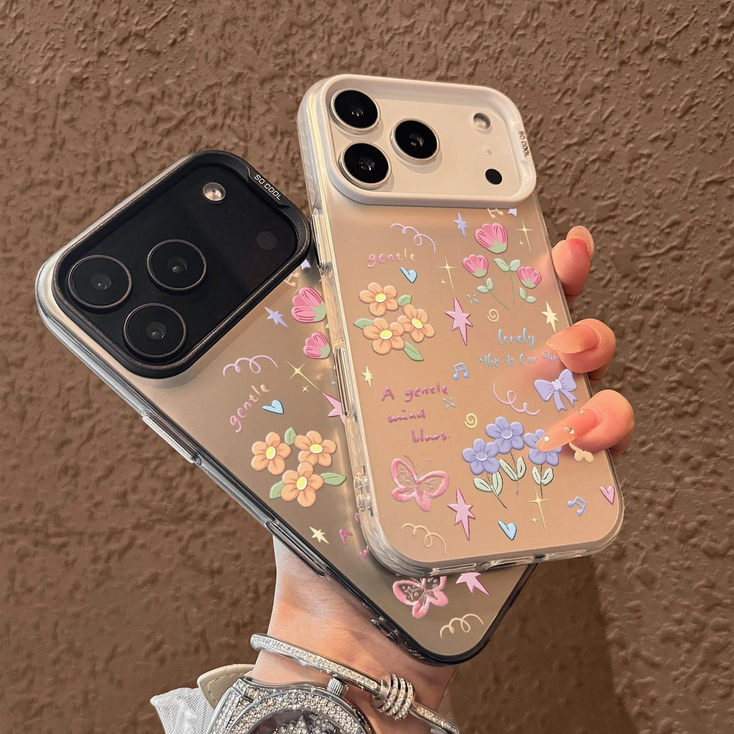 

Чехол для iPhone 17 Air 16 Pro Max 15 14 13 Plus 12 11 Защита камеры ТПУ Бампер Противоударный для мужчин и женщин Флора Щеня Котенок