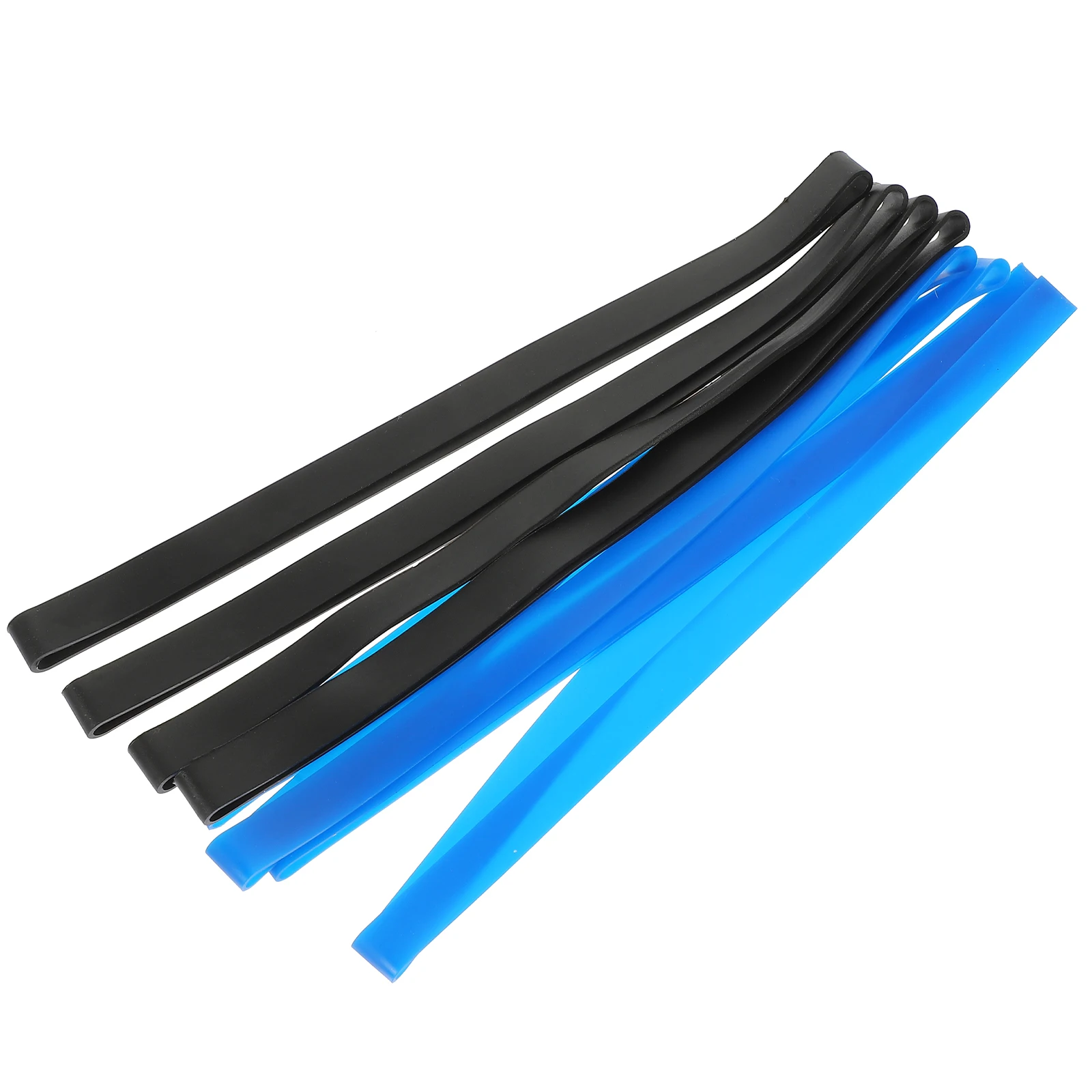 

8Pcs Silicone Bands Multi-Function Flexible Elastic Book Fixing Reusable Washable Practical Straps for Towel Chair Bento Box