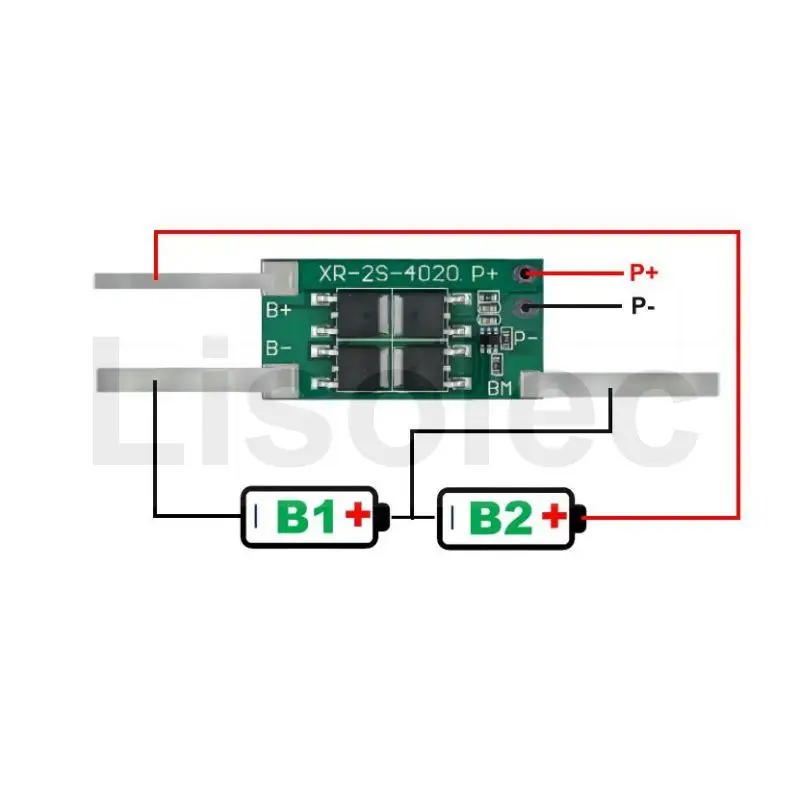 لوحة حماية BMS 2S 18650 فولت 7.4 فولت 8.4 فولت بطارية ليثيوم أيون شحن التفريغ PCB 2S 5A 6A 10A وحدة حماية لوحات الدوائر