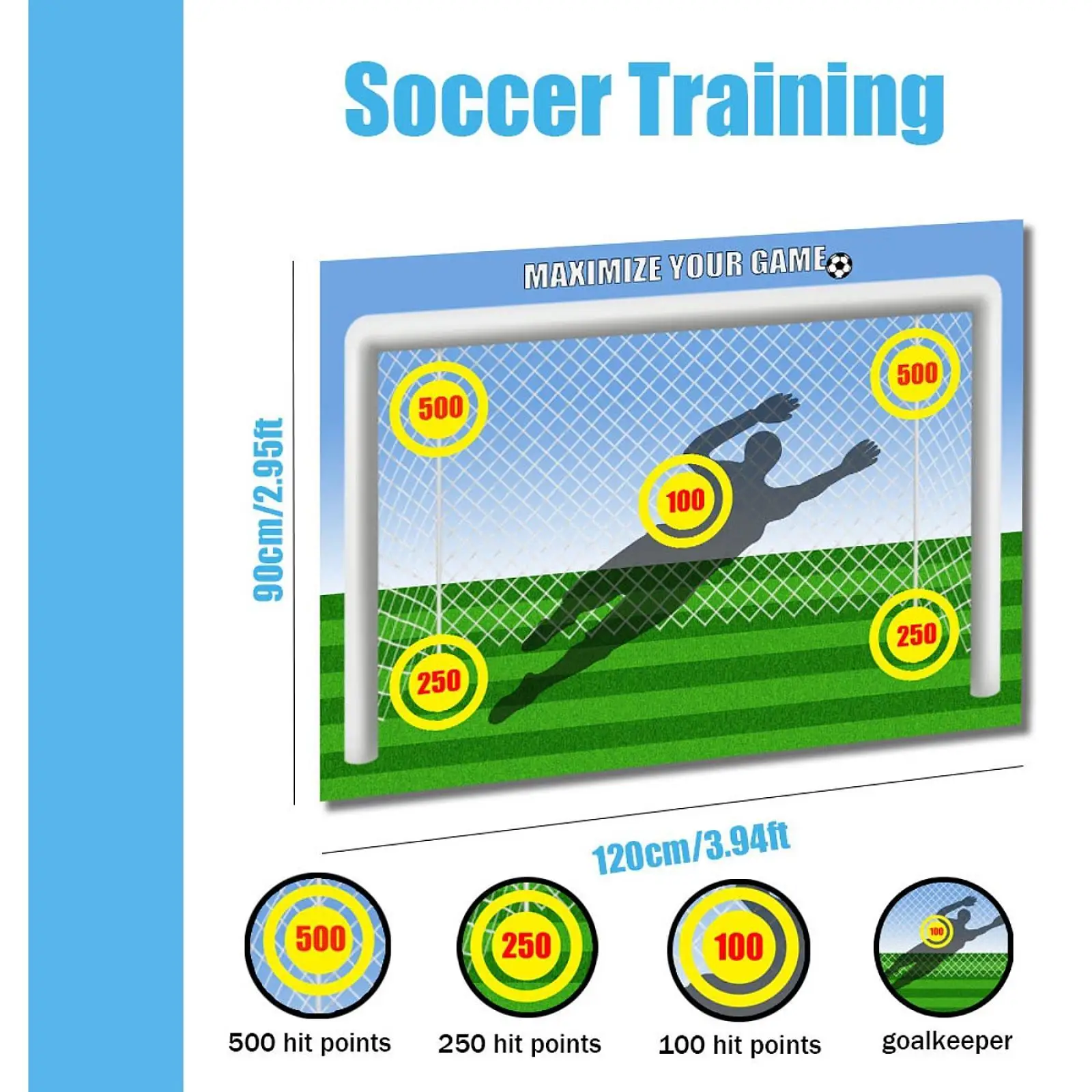 Estera de entrenamiento de fútbol, estera de tren de fútbol para todos los niveles, mejora la velocidad, accesorios