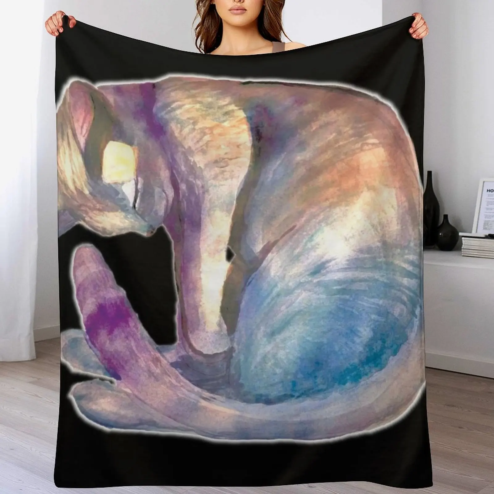 

Mr.Kitty Throw Blanket Warm Decorative Beds Quilt Decorative Throw Blankets