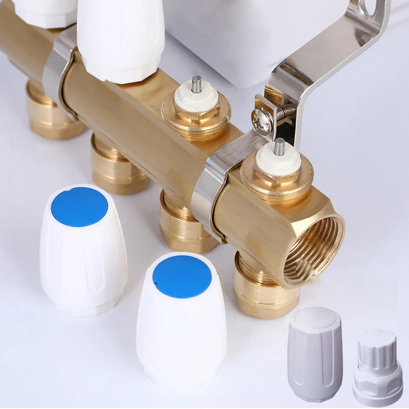 

4 шт., коллектор с подогревом пола, аксессуары для переключателей на ручном колесе, белая ручка, переключатели клапанов автоматического контроля температуры радиатора