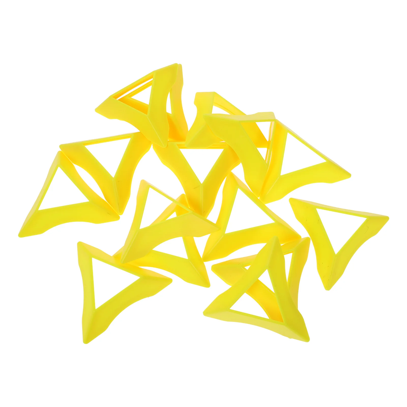 20 szt. Kolorowe podstawki trójkątne do ekspozycji, uchwytów na puzzle, stabilne statywy, regulacja wielokątowa